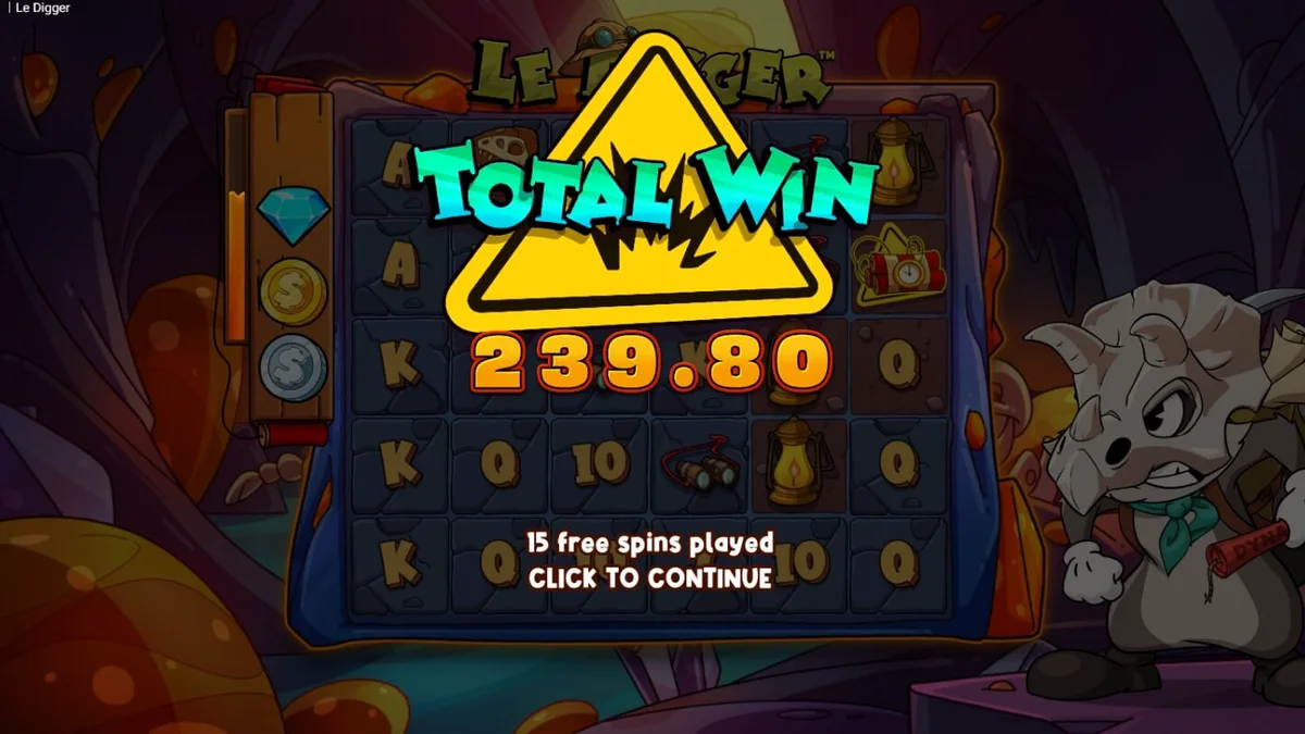 Smokey si rakun dalam petualangan tambang di slot Le Digger